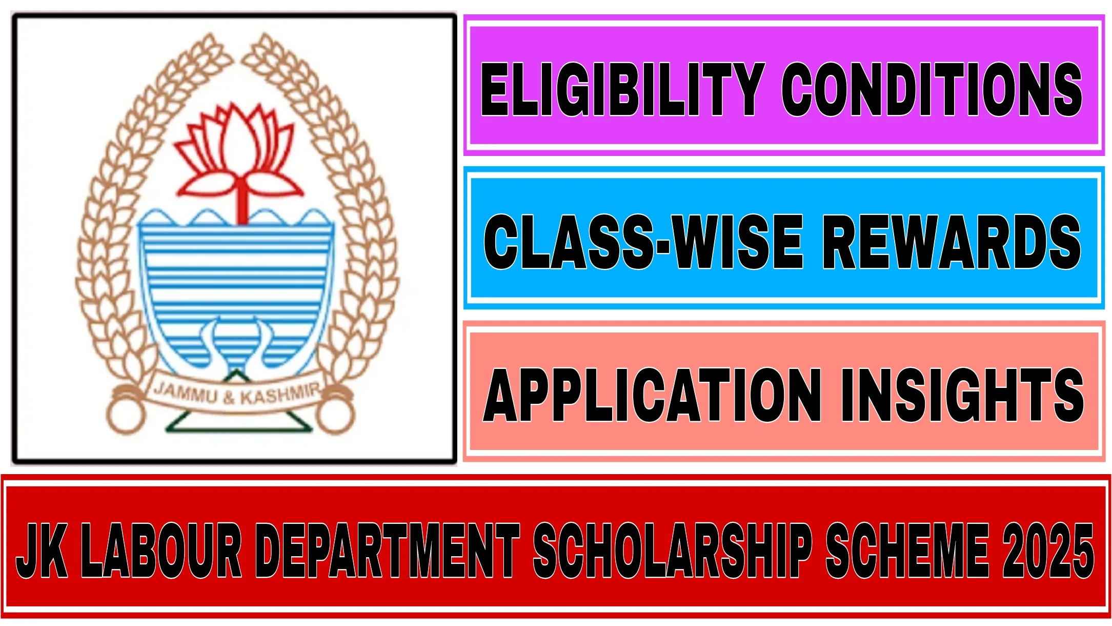 JK Labour Department Scholarship Scheme 2025